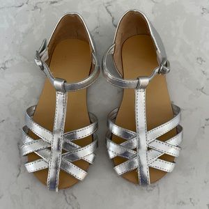 Janie & jack metallic sandal size 8